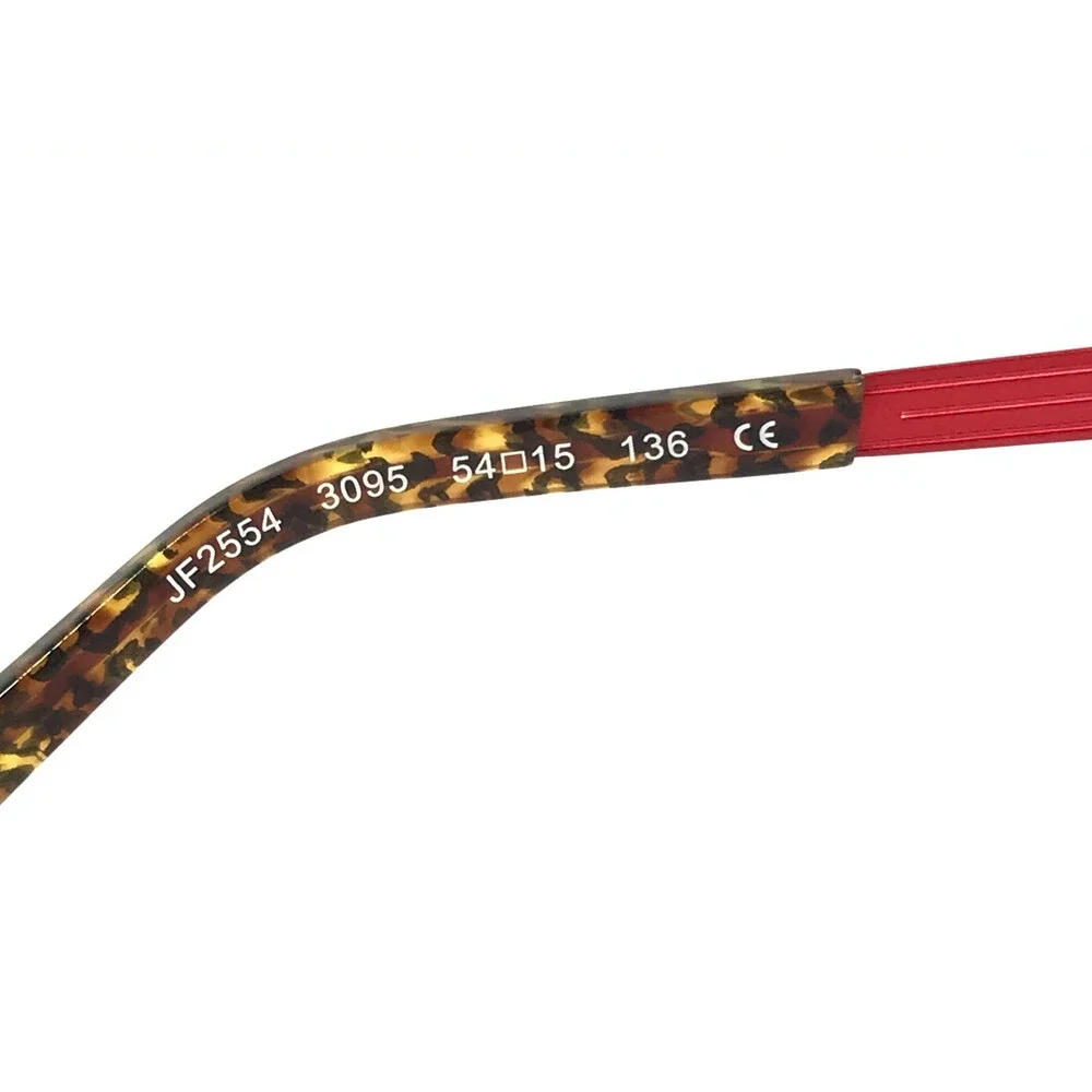 J.F. Rey Eyeglasses Frames JF2554 3095 Matte Red Brown Tortoise 54-15-136